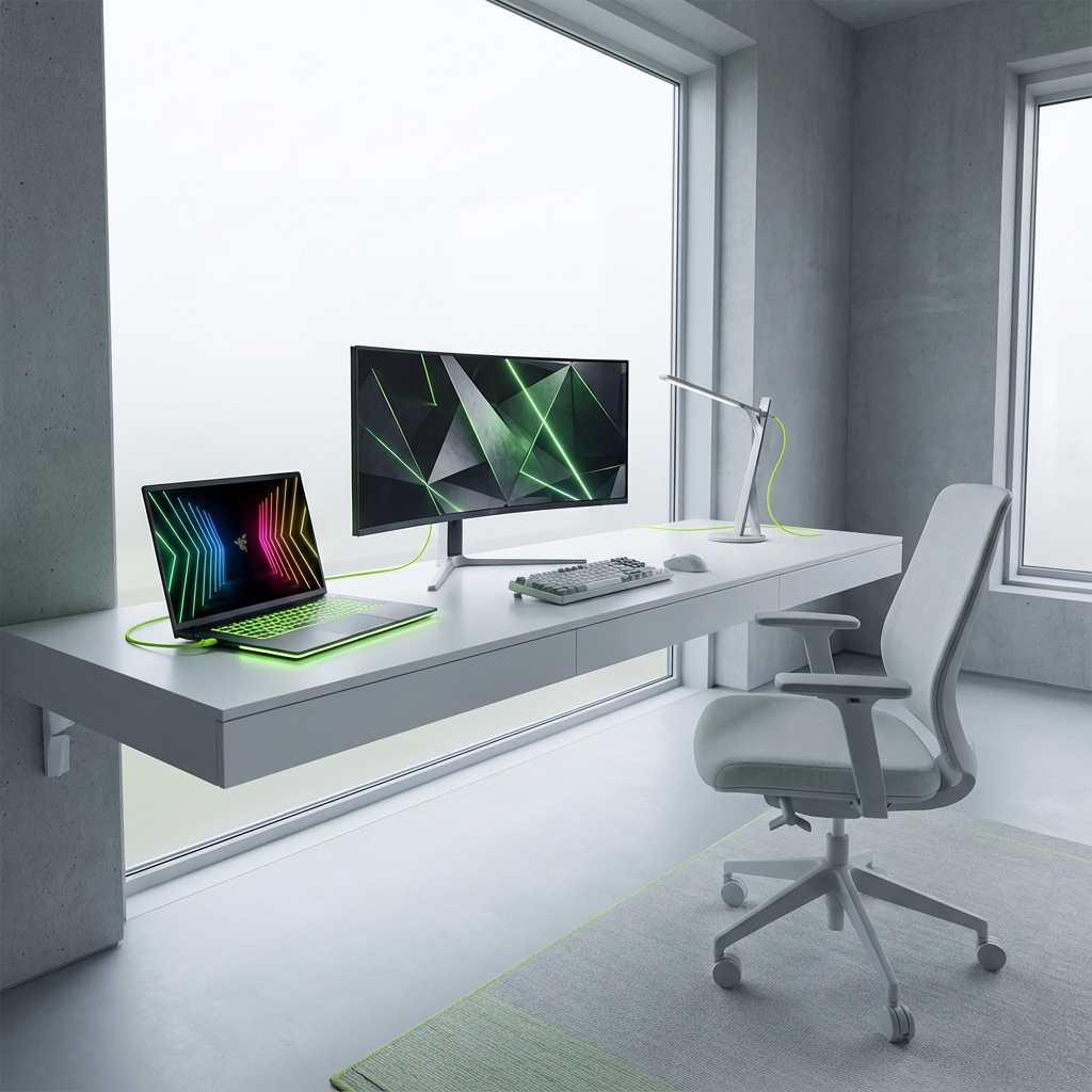 Minimalistic modern workspace